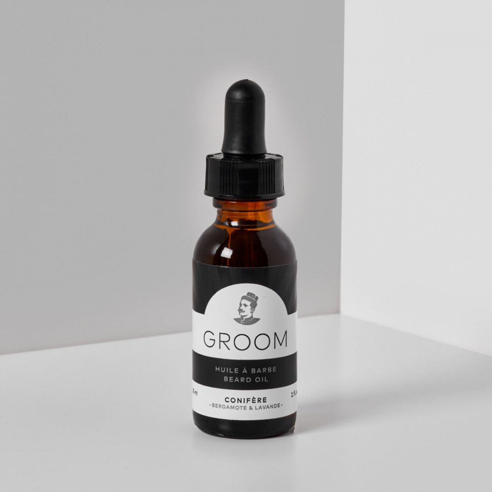 GROOM 01-01  GROOM HUILE BARBE CONIFERE (ORIGINALE) 30ML