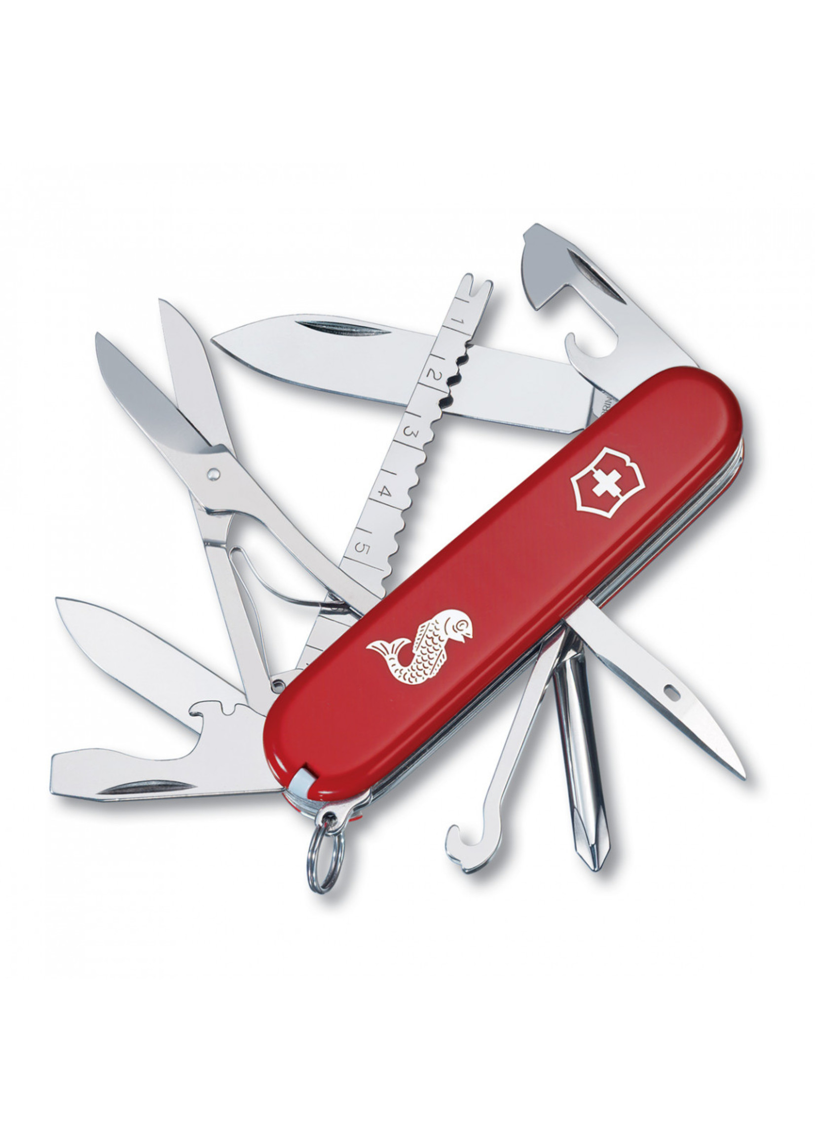 VICTORINOX 1.4733.72 CANIF FISHERMAN 91MM ROUGE