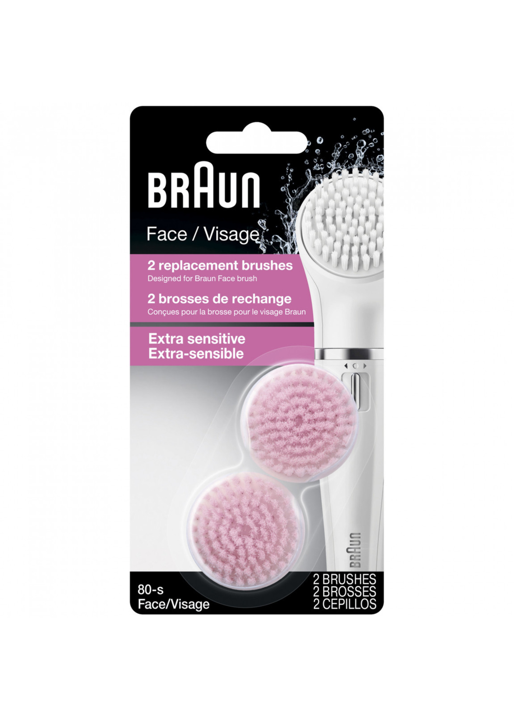 BRAUN 80S - BRAUN TETE REMPL (2) SENSIBLE SE830