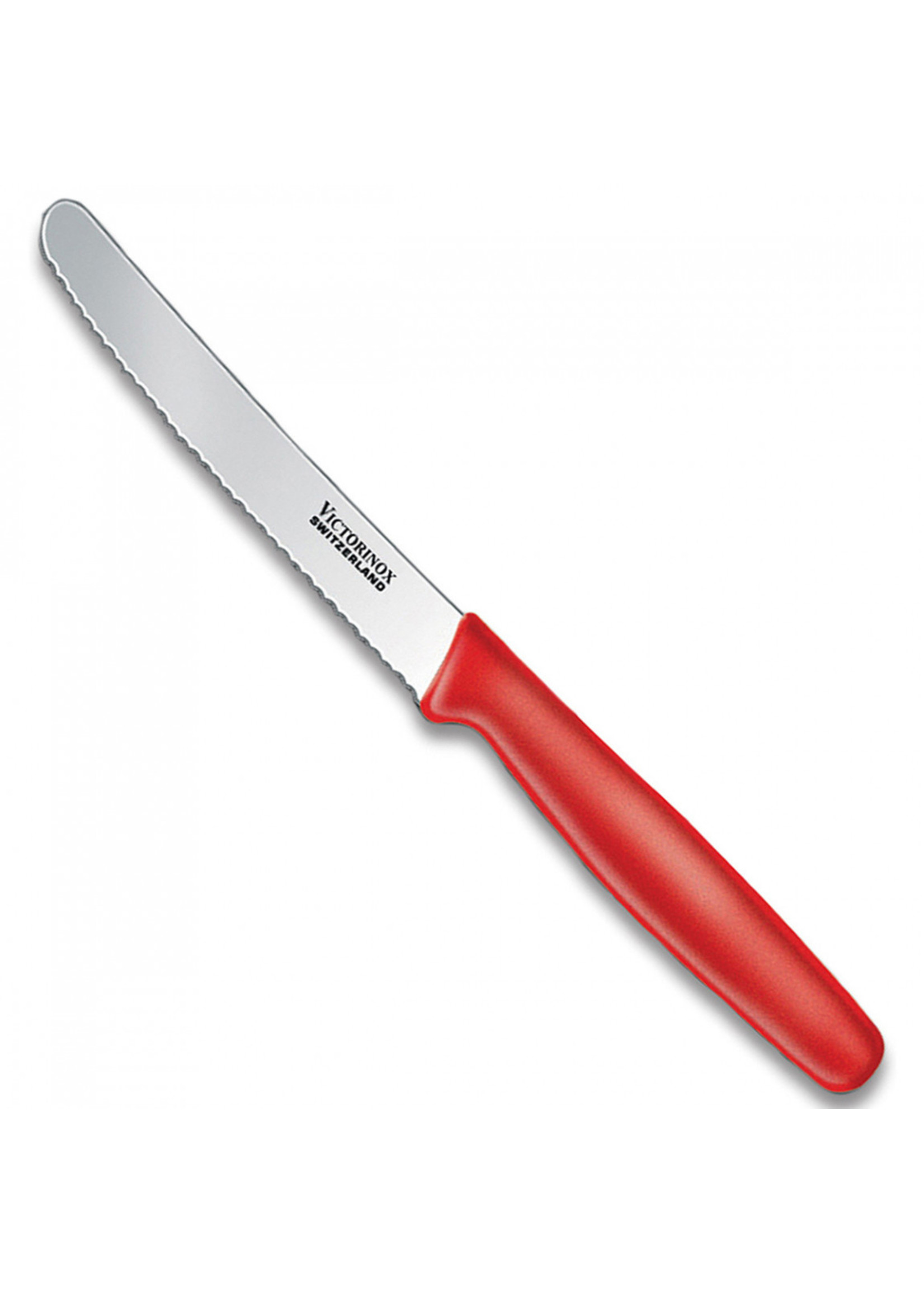 VICTORINOX 6.7831- VICTORINOX  COUTEAU  4 1/2 DENT BOUT ROND ROUGE