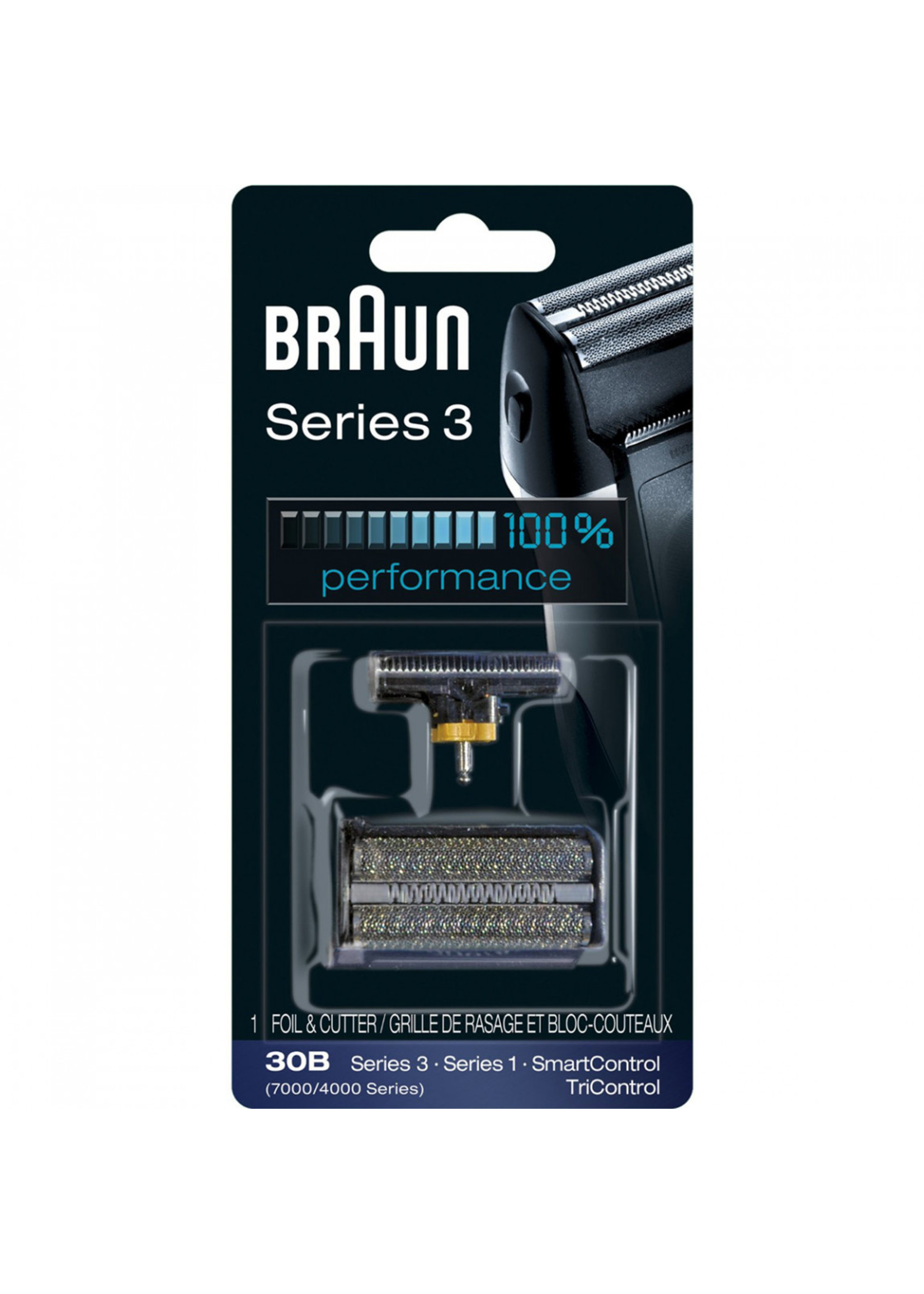 BRAUN 30B - BRAUN GRILLE/COUTEAU 30B (DISC)
