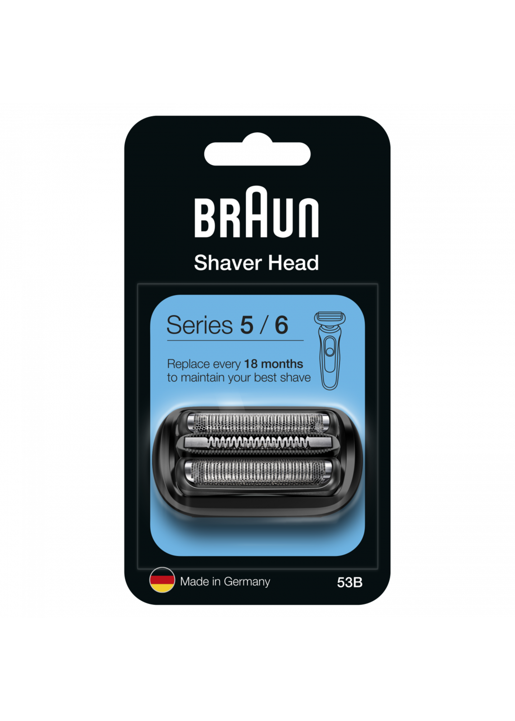 BRAUN 53B - BRAUN  GRILLE/COUTEAU 53B NOIR(DISC)