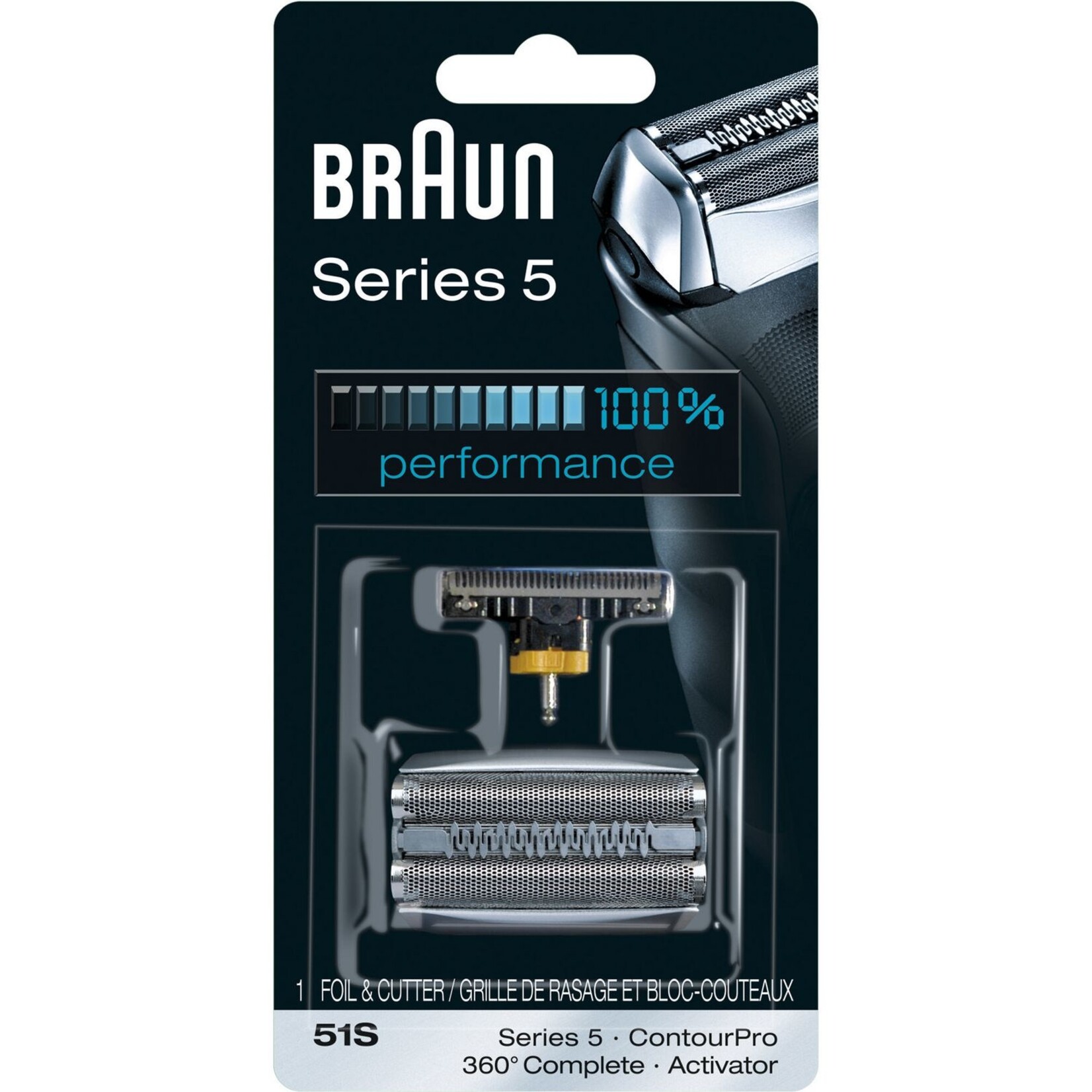 BRAUN 51S - BRAUN GRILLE/COUTEAU 51S ARGENT(DISC)