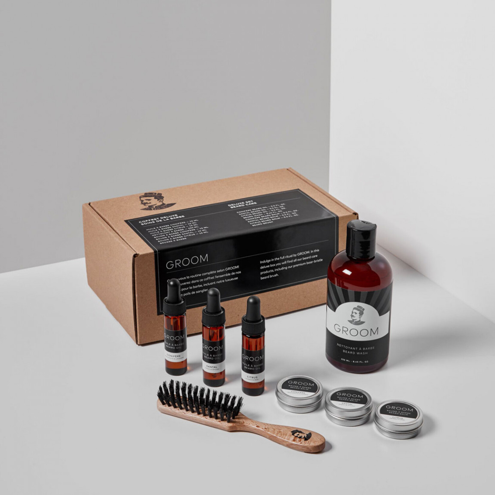 GROOM 05-08 - GROOM Coffret deluxe soins de la barbe
