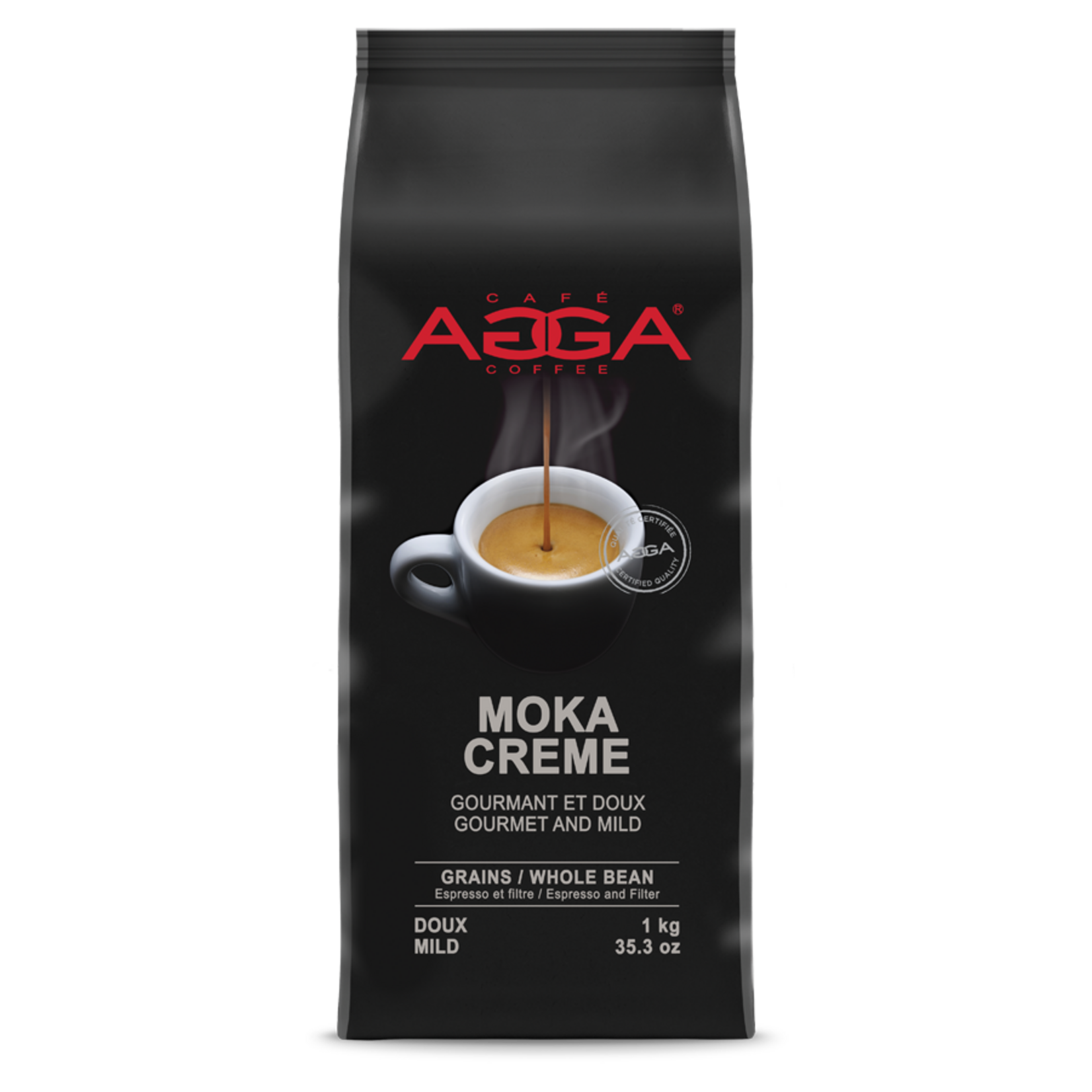AGGA MC510000G23 - AGGA MOKA CREME EN GRAIN  1 KG
