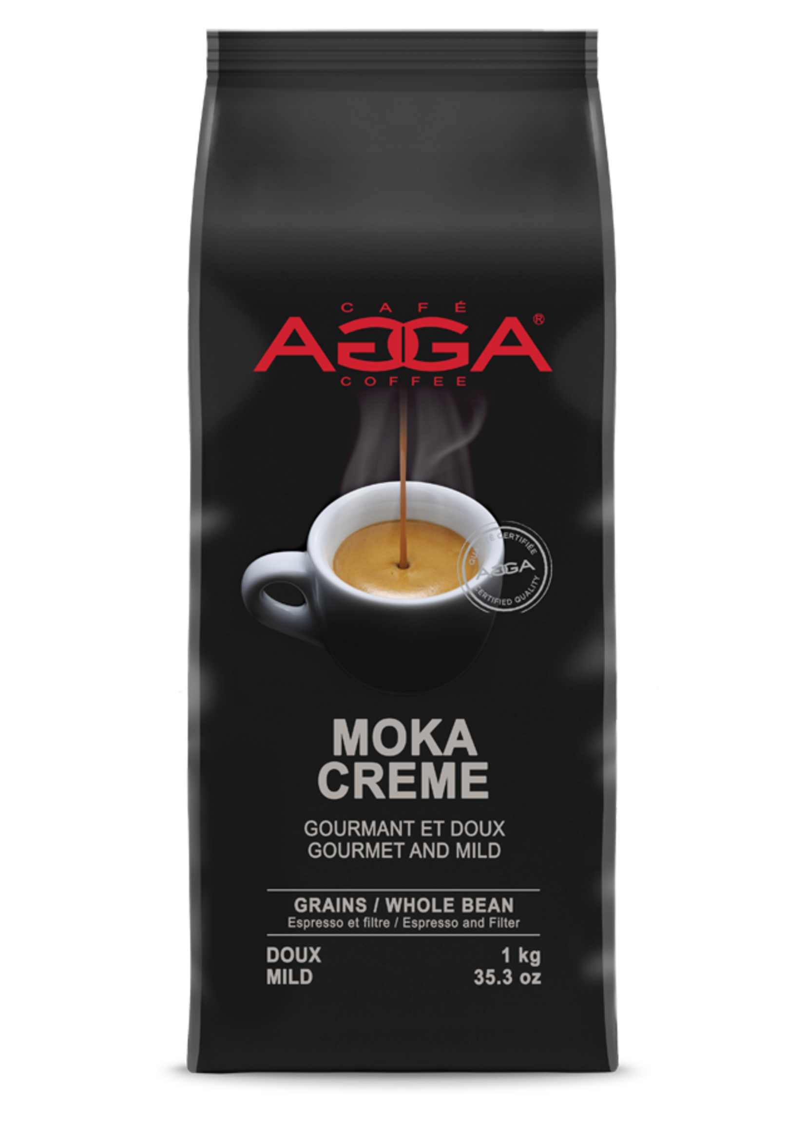 AGGA MC510000G23 - AGGA MOKA CREME EN GRAIN  1 KG