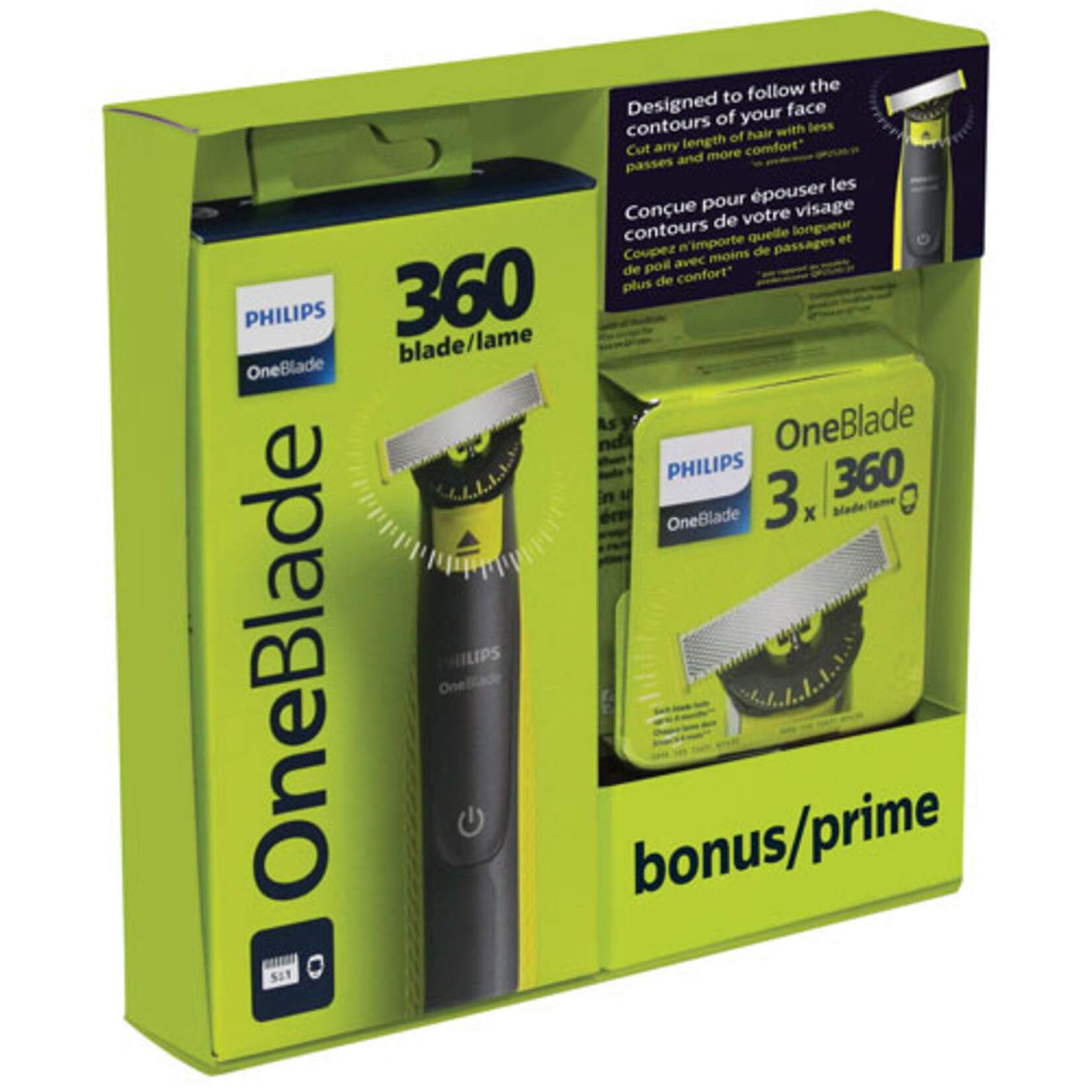 PHILIPS QP2724/22 PHILIPS ONE BLADE 360"TONDRE DEFINIR ET RASER