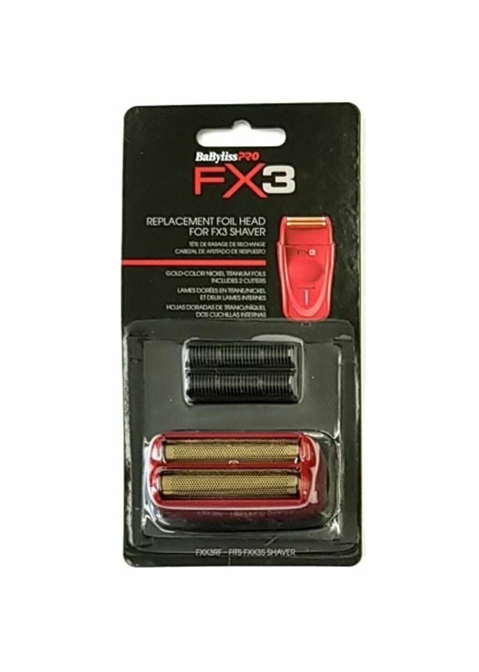 BABYLISS PRO FXX3RF - BABYLISS PRO FXX3 GRILLE-COUTEAU ROUGE