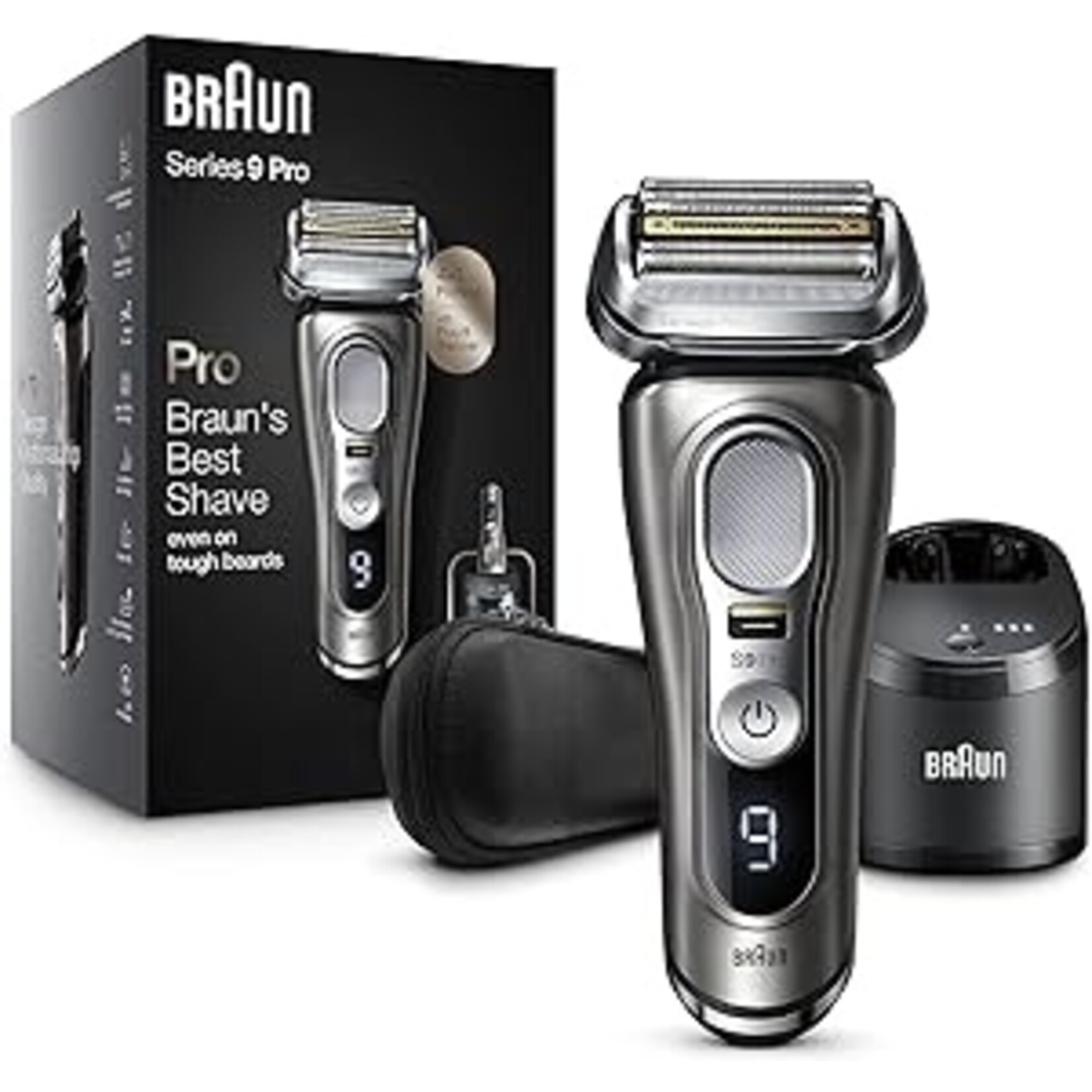 BRAUN 9477CC - BRAUN RASOIR SERIE 9 CHARGEUR INDUCTION  AVEC BASE NETTOYAGE