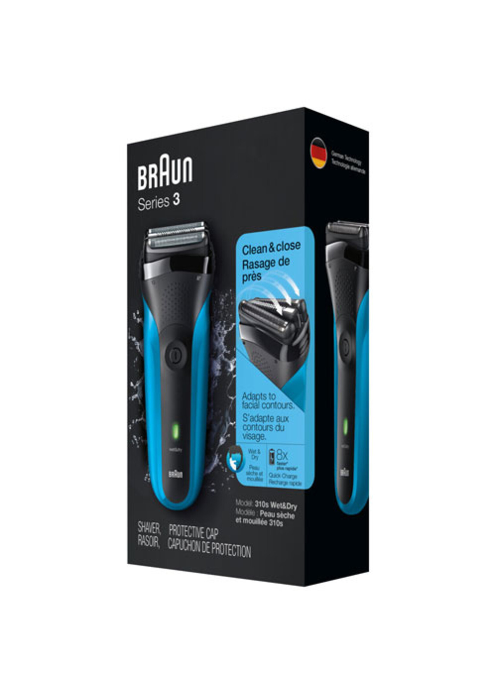 BRAUN 310 -  BRAUN RASOIR RECHARGEABLE SERIE 3