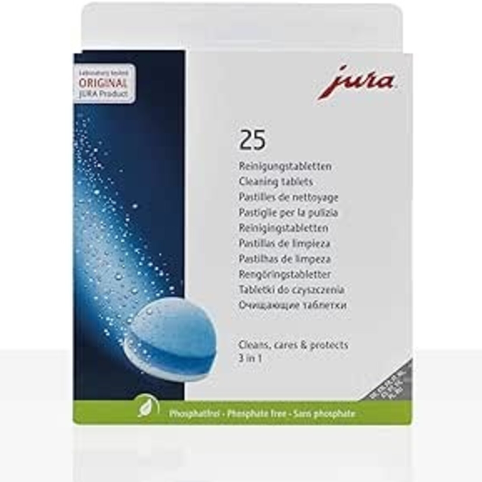 JURA JU25053 - JURA PASTILLES DE  NETTOYAGE 3 PHASES 25PK