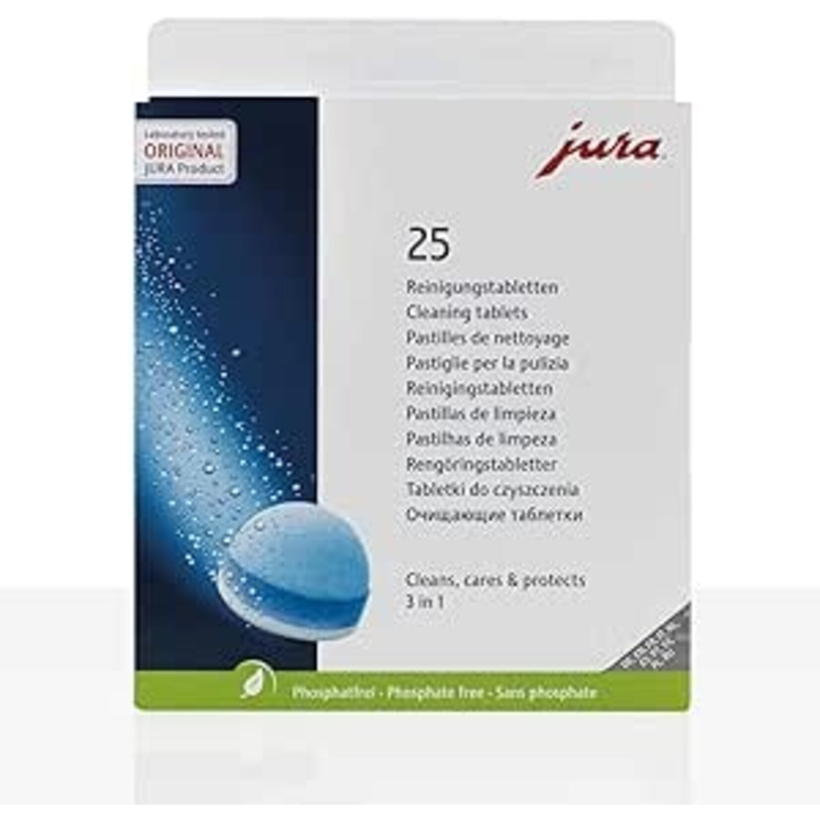 JURA JU25053 - JURA PASTILLES DE  NETTOYAGE 3 PHASES 25PK