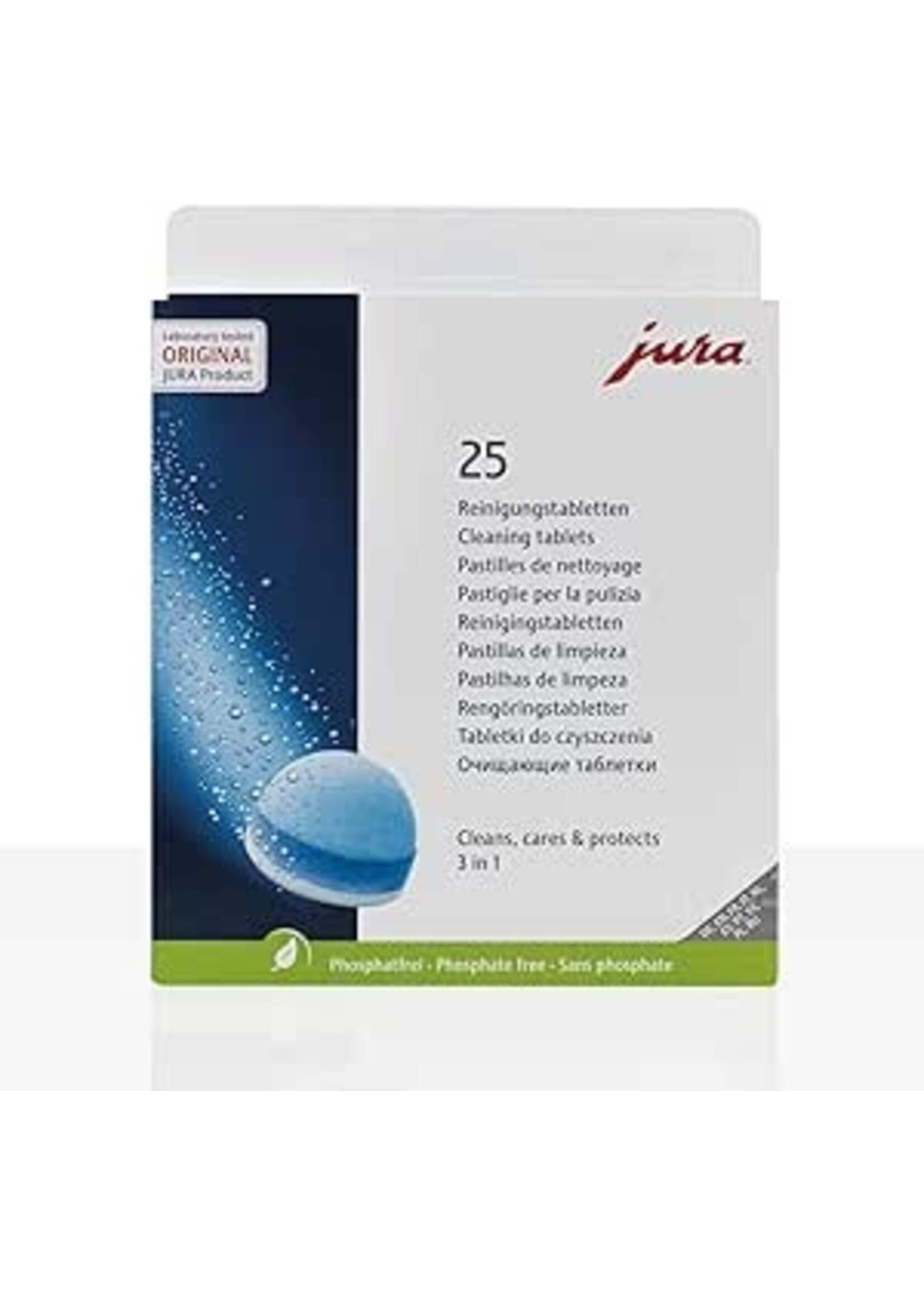 JURA JU25053 - JURA PASTILLES DE  NETTOYAGE 3 PHASES 25PK