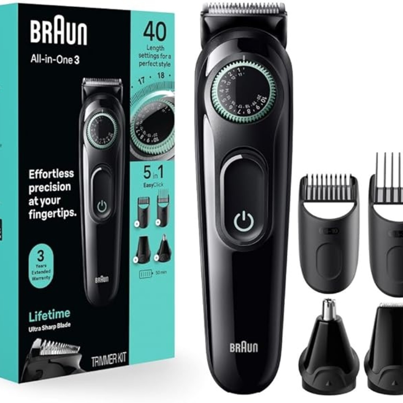 BRAUN AIO3460 - BRAUN TONDEUSE 6 EN 1