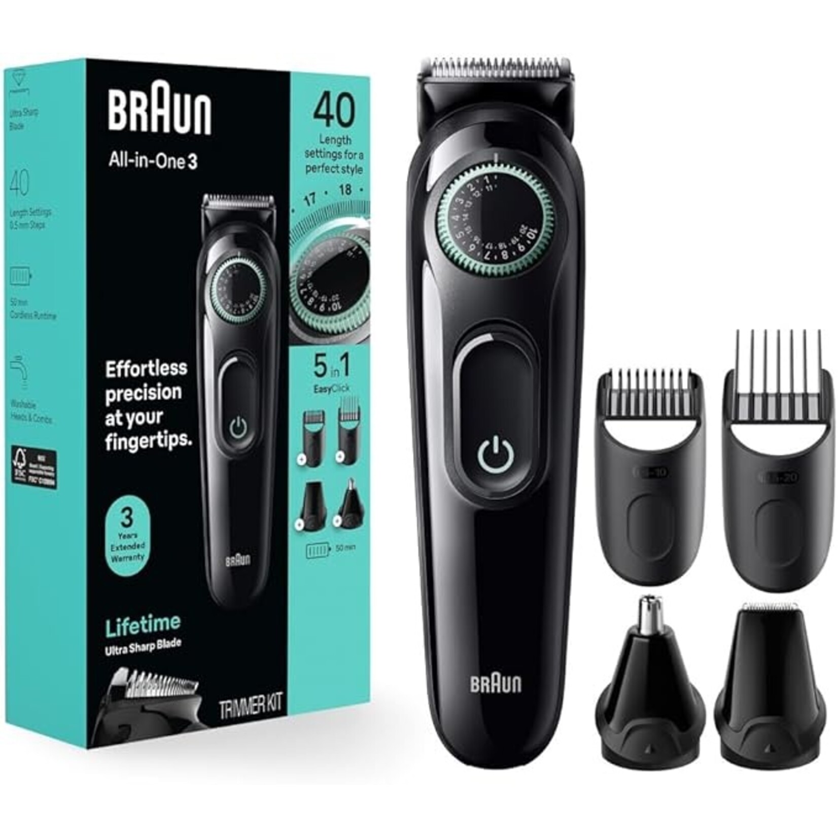 BRAUN AIO3460 - BRAUN TONDEUSE 6 EN 1