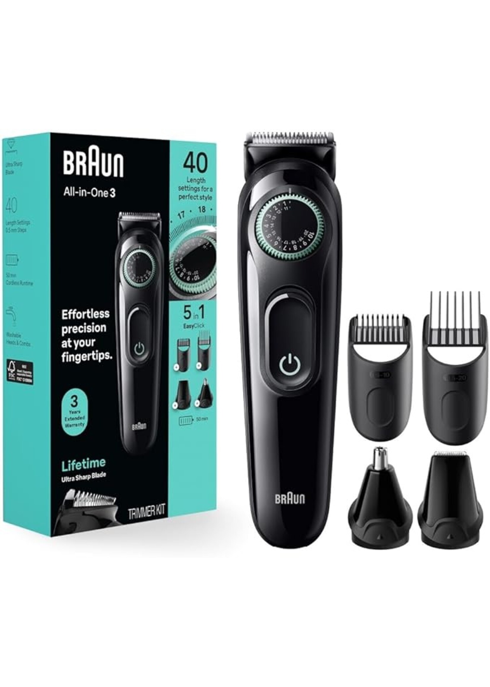 BRAUN AIO3460 - BRAUN TONDEUSE 6 EN 1