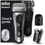BRAUN 8577CC BRAUN RASOIR SERIE 8 AVEC BASE NETTOYANTE ET RECHARGE ETUI RIGIDE AVEC BATTERIE