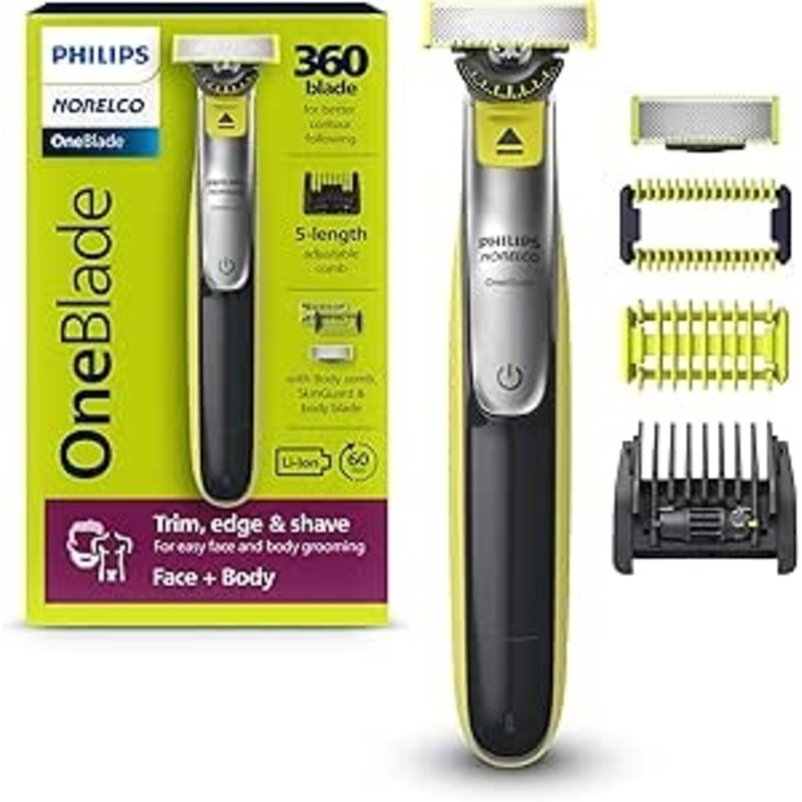 PHILIPS QP2834/23 - PHILIPS ONE BLADE 360 5 PIECES