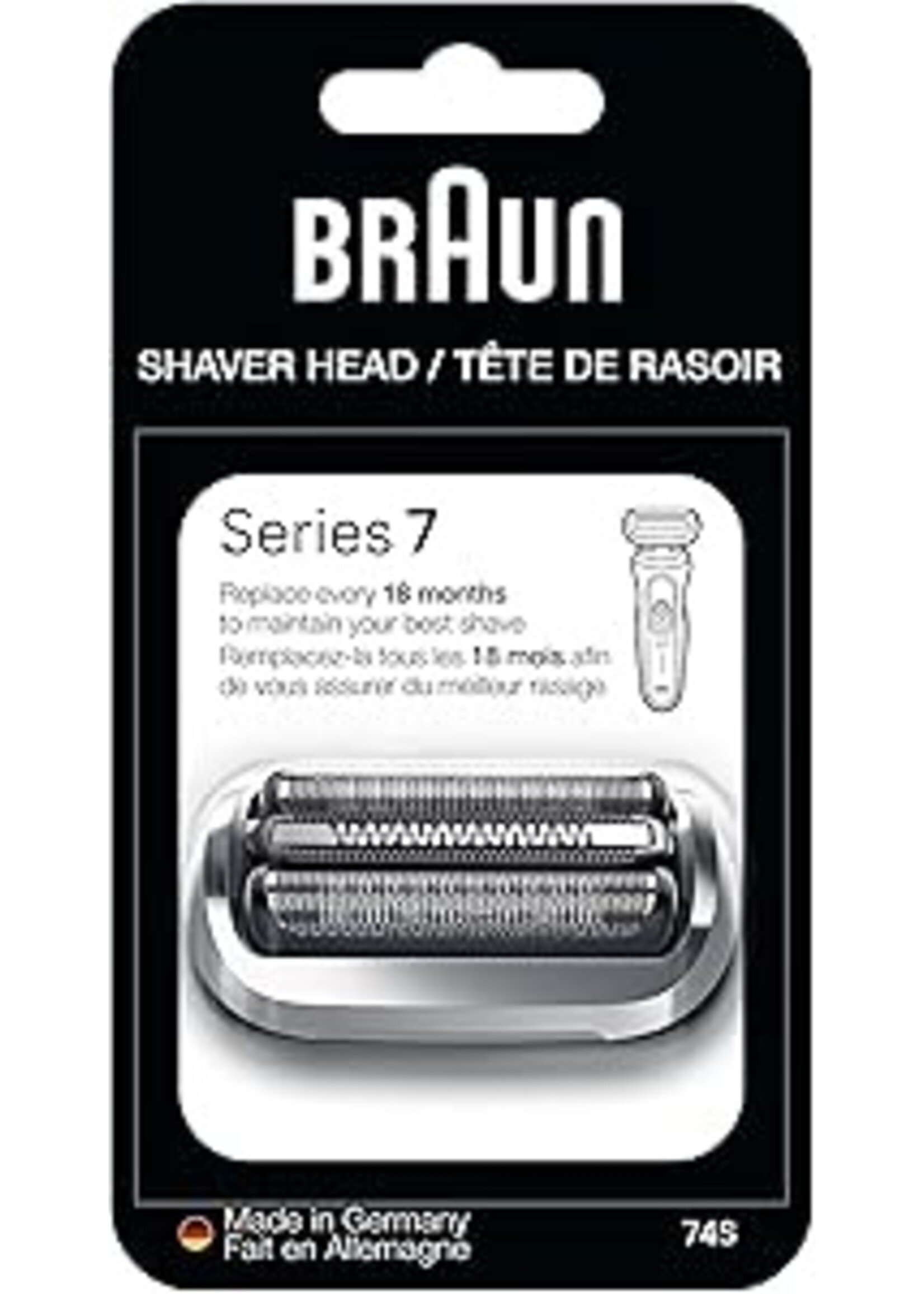 BRAUN 74S - BRAUN SERIE 7 CHROME REMPLACEMENT COMBI PACK