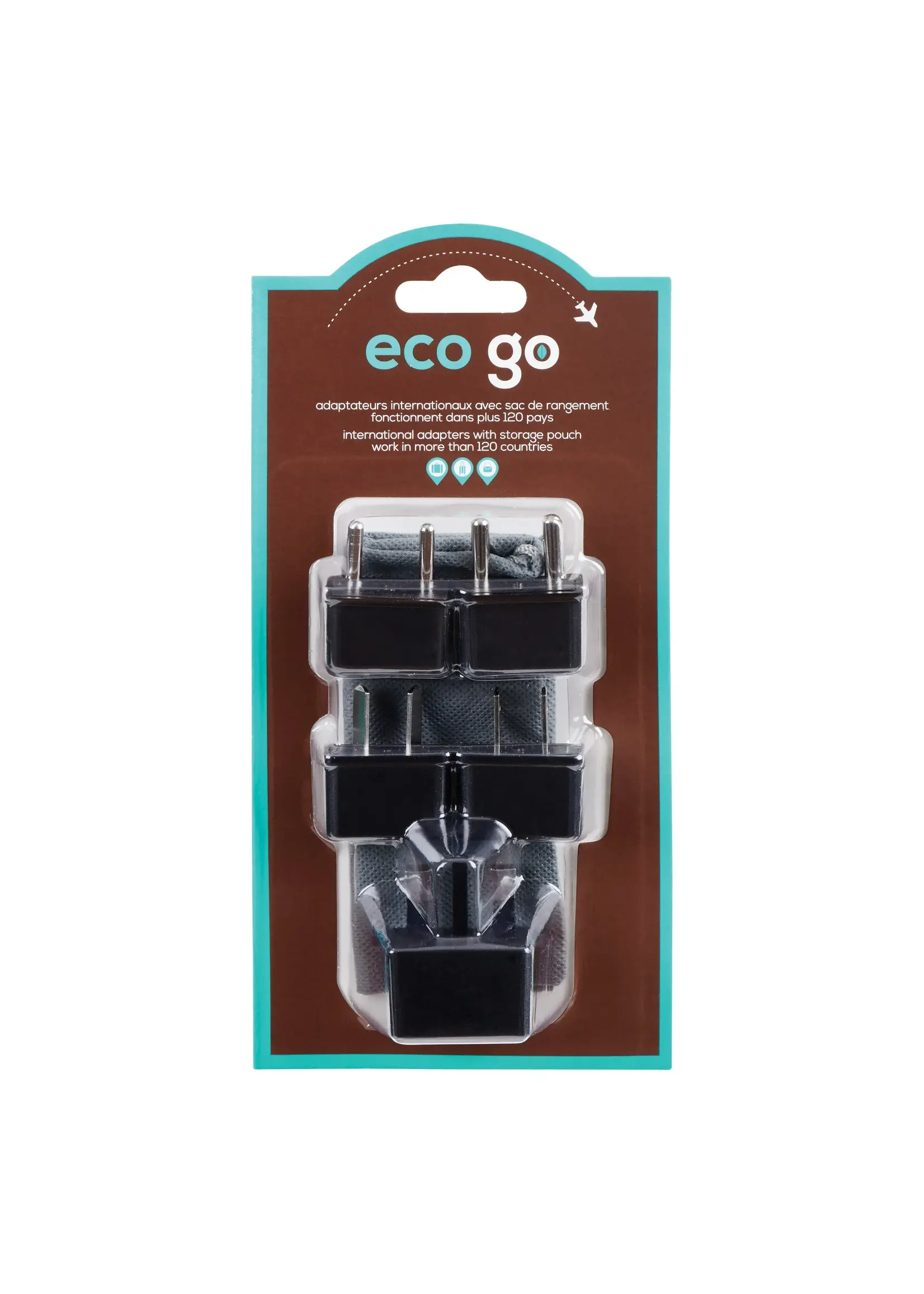 ECO GO 506215 ECO GO ADAPTATEURS INTERNATIONAUX AVEC SAC
