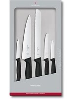 VICTORINOX 6.7133.5G - VICTORINOX ENSEMBLE DE COUTEAU A DECOUPER 19CM A PAIN 21 CM A STEAK ET TOMATE ET D'OFFICE