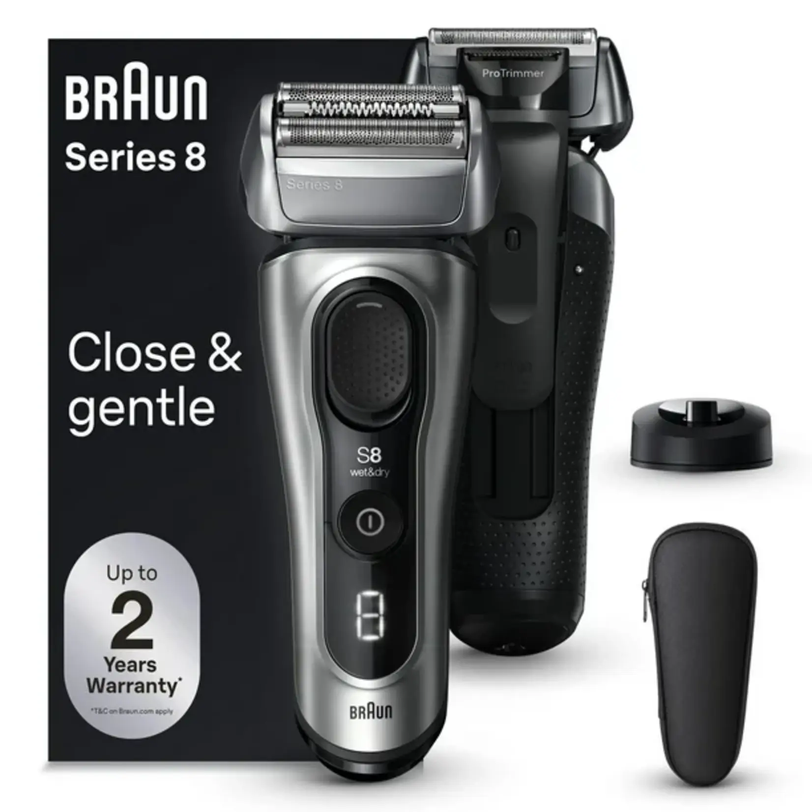 BRAUN 8517S - BRAUN RASOIR SERIE 8AVEC BASE DE RECHARGE