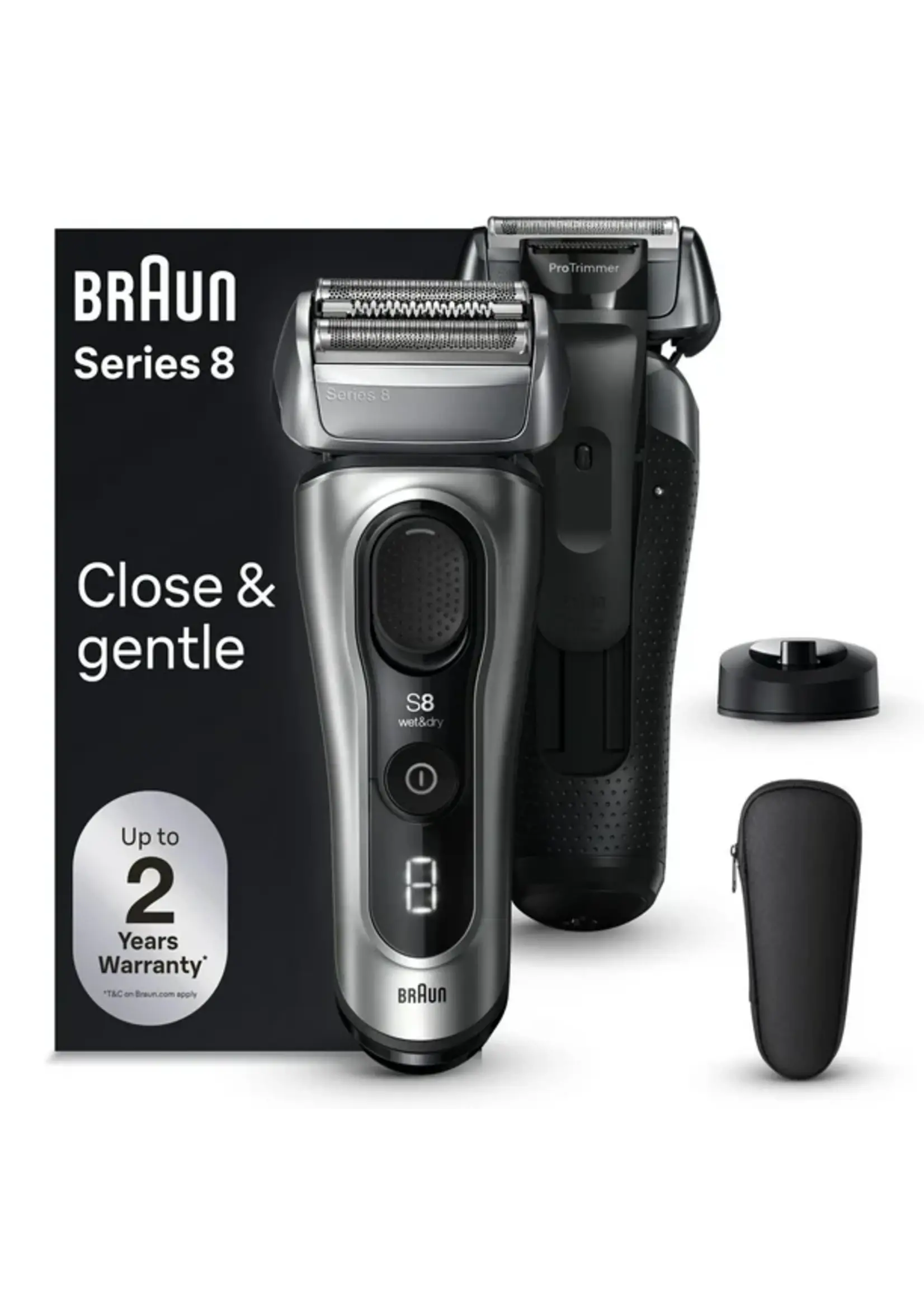 BRAUN 8517S - BRAUN RASOIR SERIE 8AVEC BASE DE RECHARGE