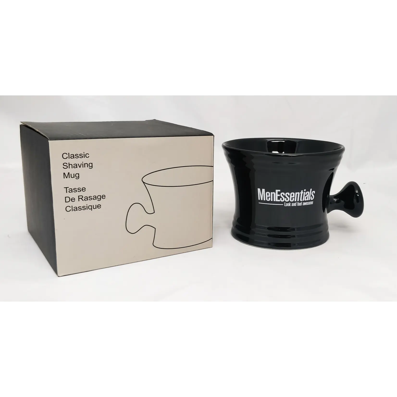 PERMA BRAND PB-SHAVEMUG-BLK TASSE RASAGE PORCELAINE NOIR