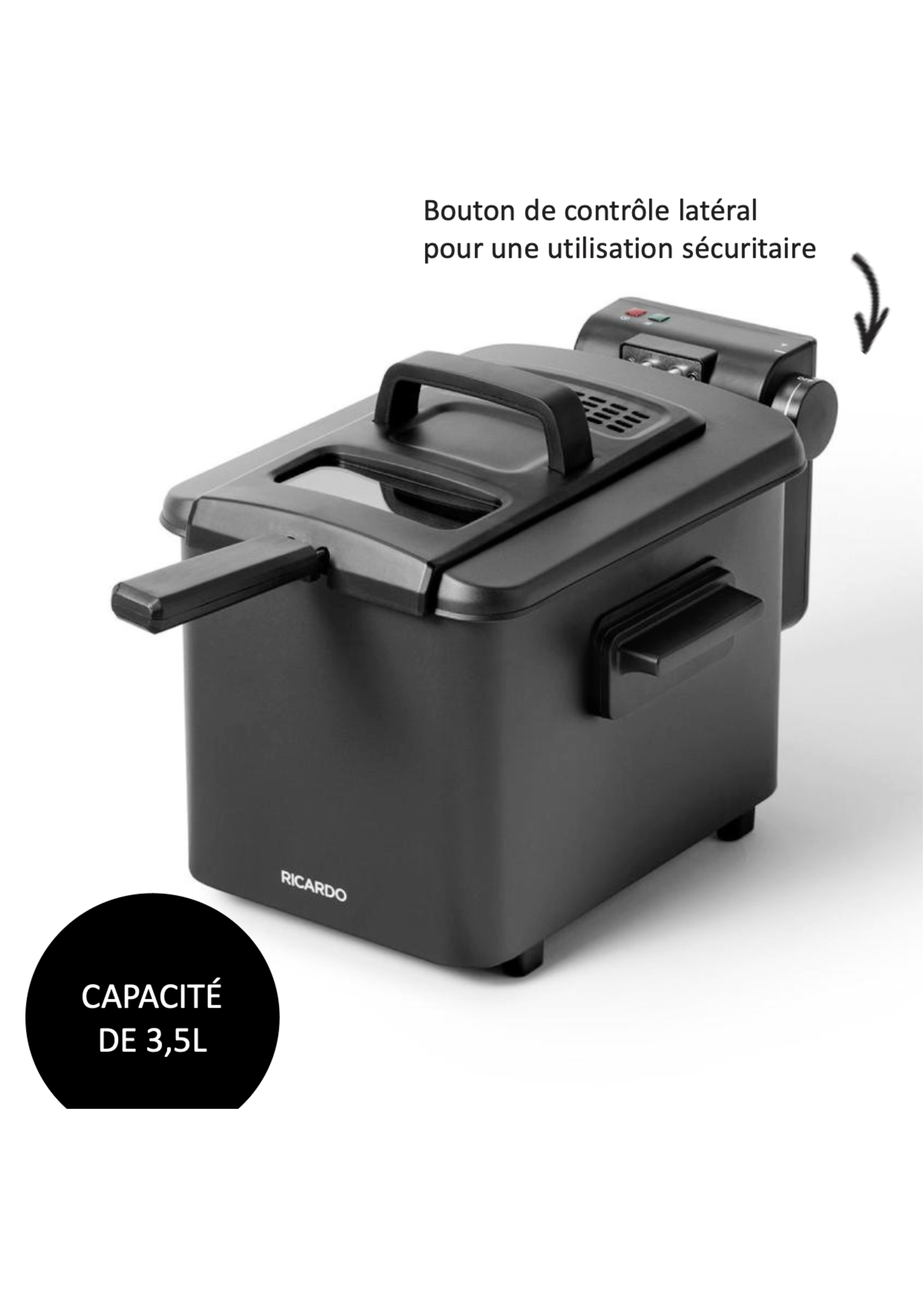 RICARDO 63465 - RiCARDO FRITEUSE A L'HUILE 3.5L