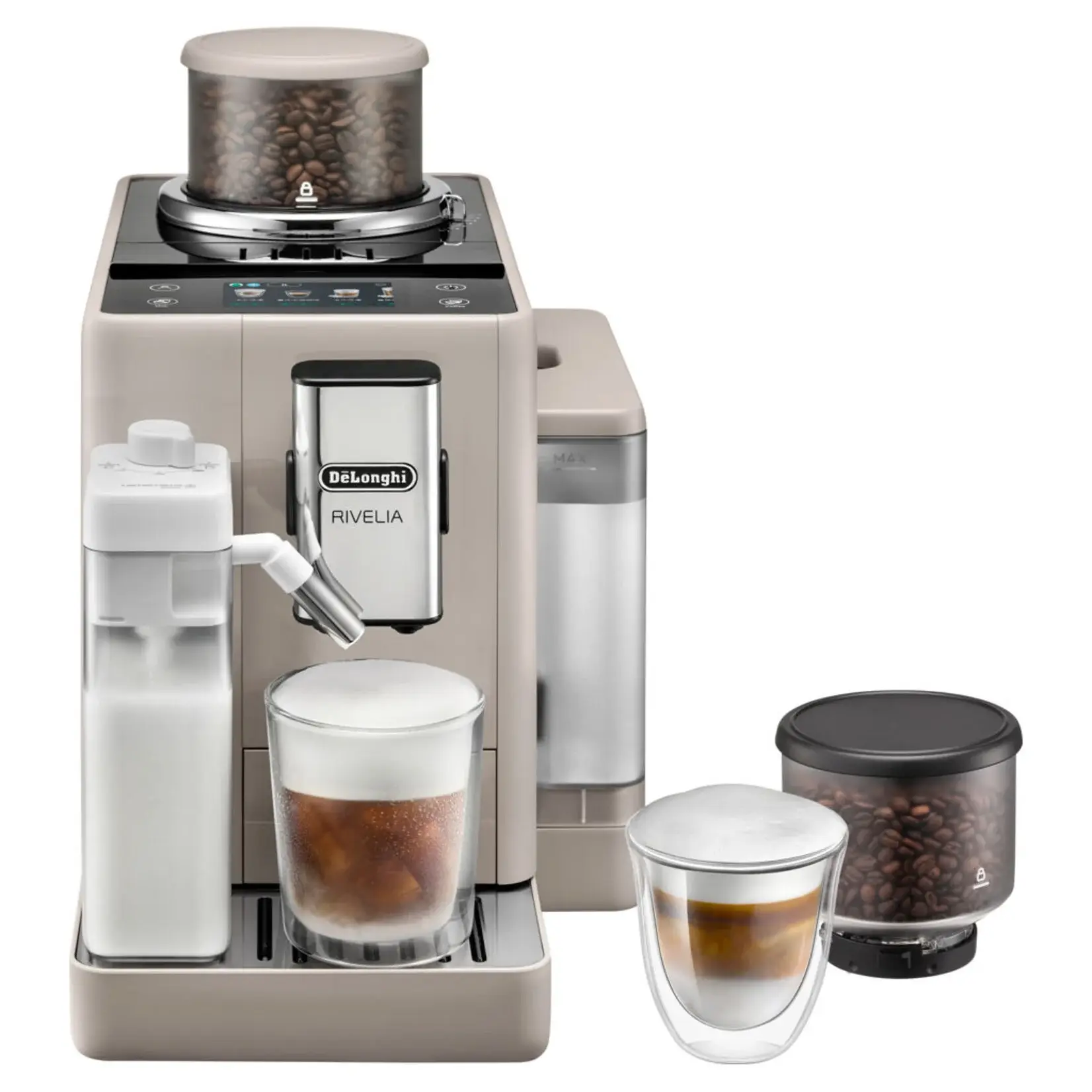 DELONGHI Espresso automatique Rivelia Sand Beige EXAM44055BG