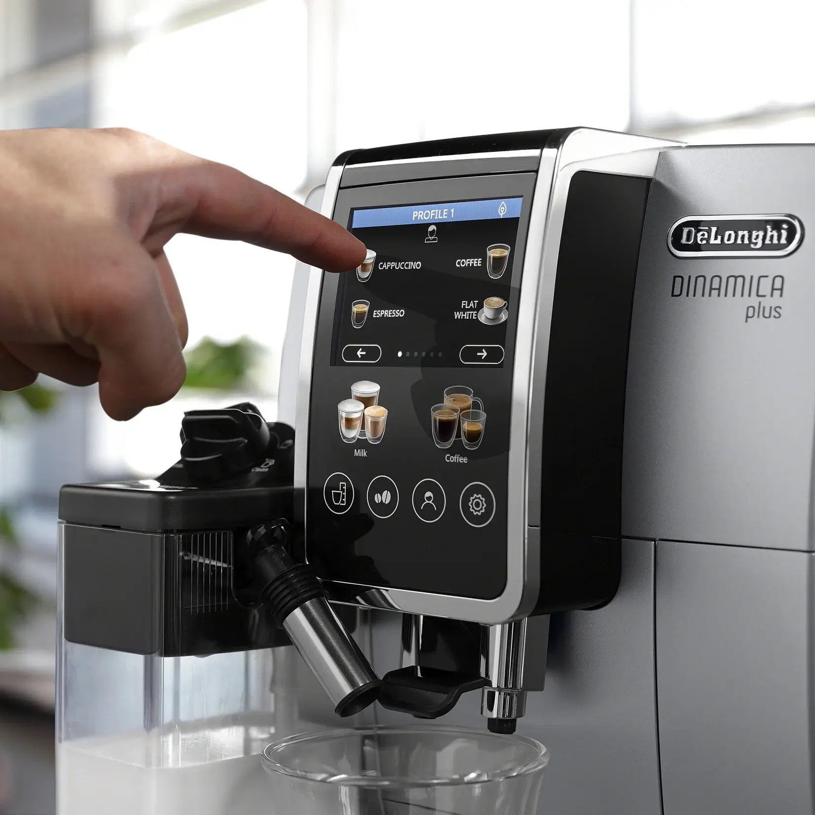 DELONGHI Espresso automatique Dinamica Plus Argent