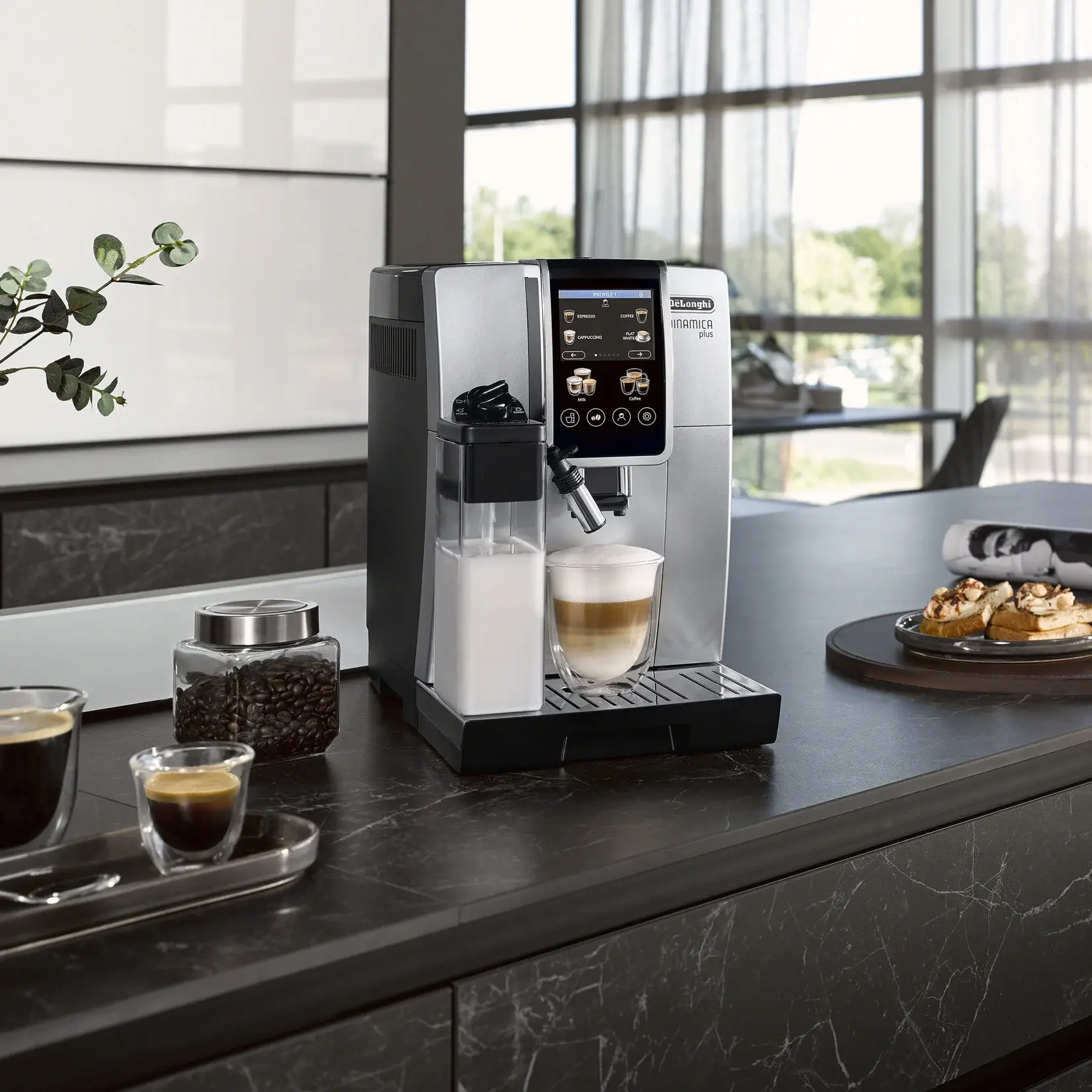 DELONGHI Espresso automatique Dinamica Plus Argent