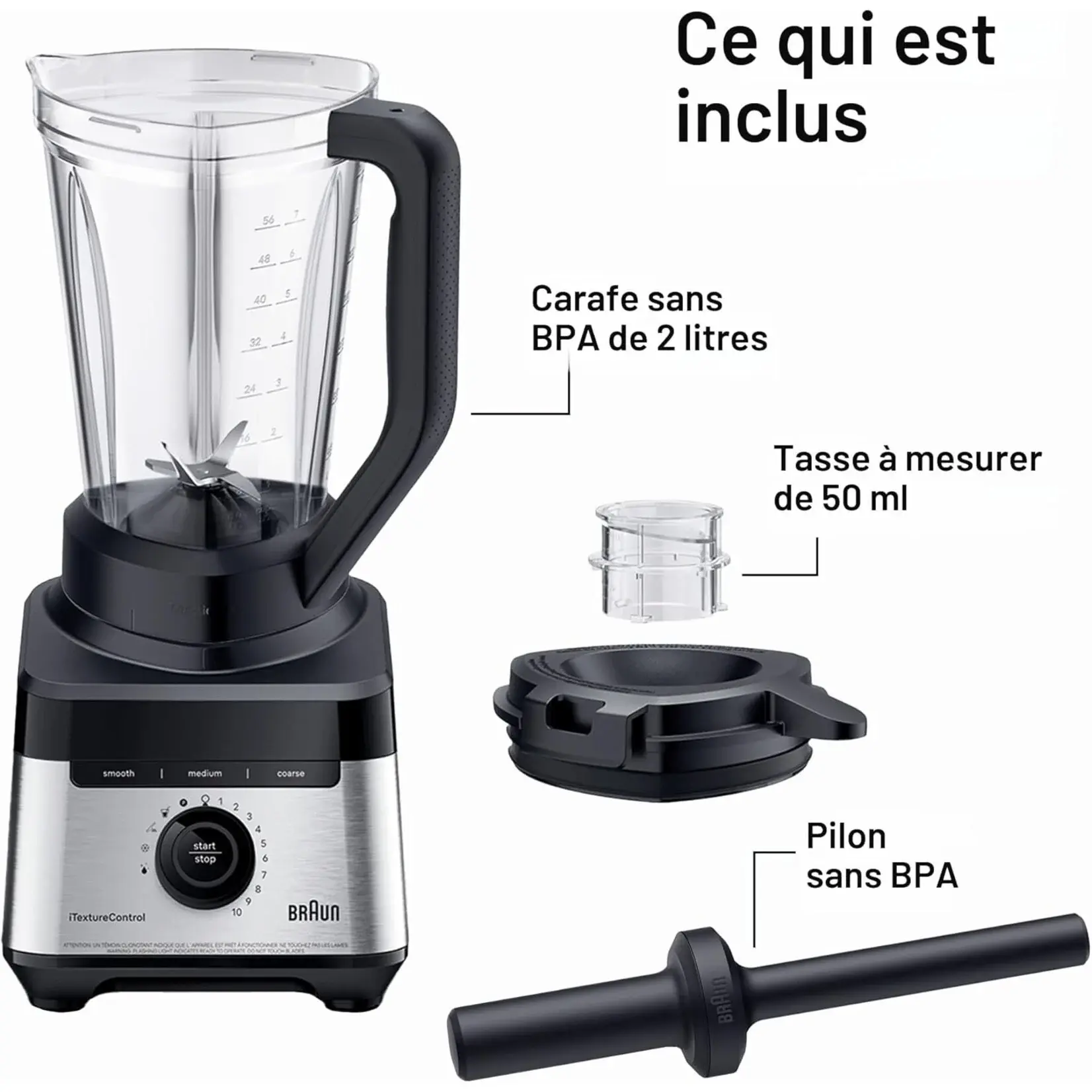 BRAUN Mélangeur TRIFORCE, 1200w