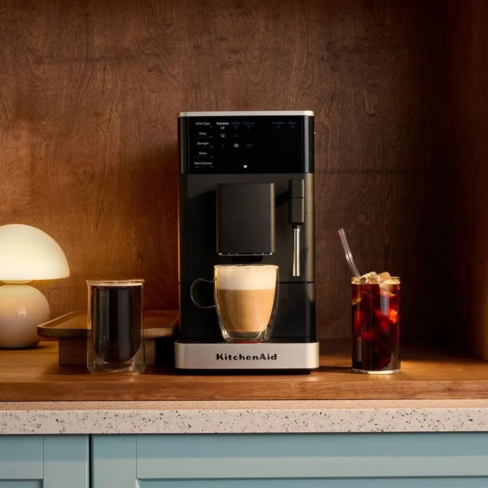 KITCHEN AID Machine espresso automatique noir KF2