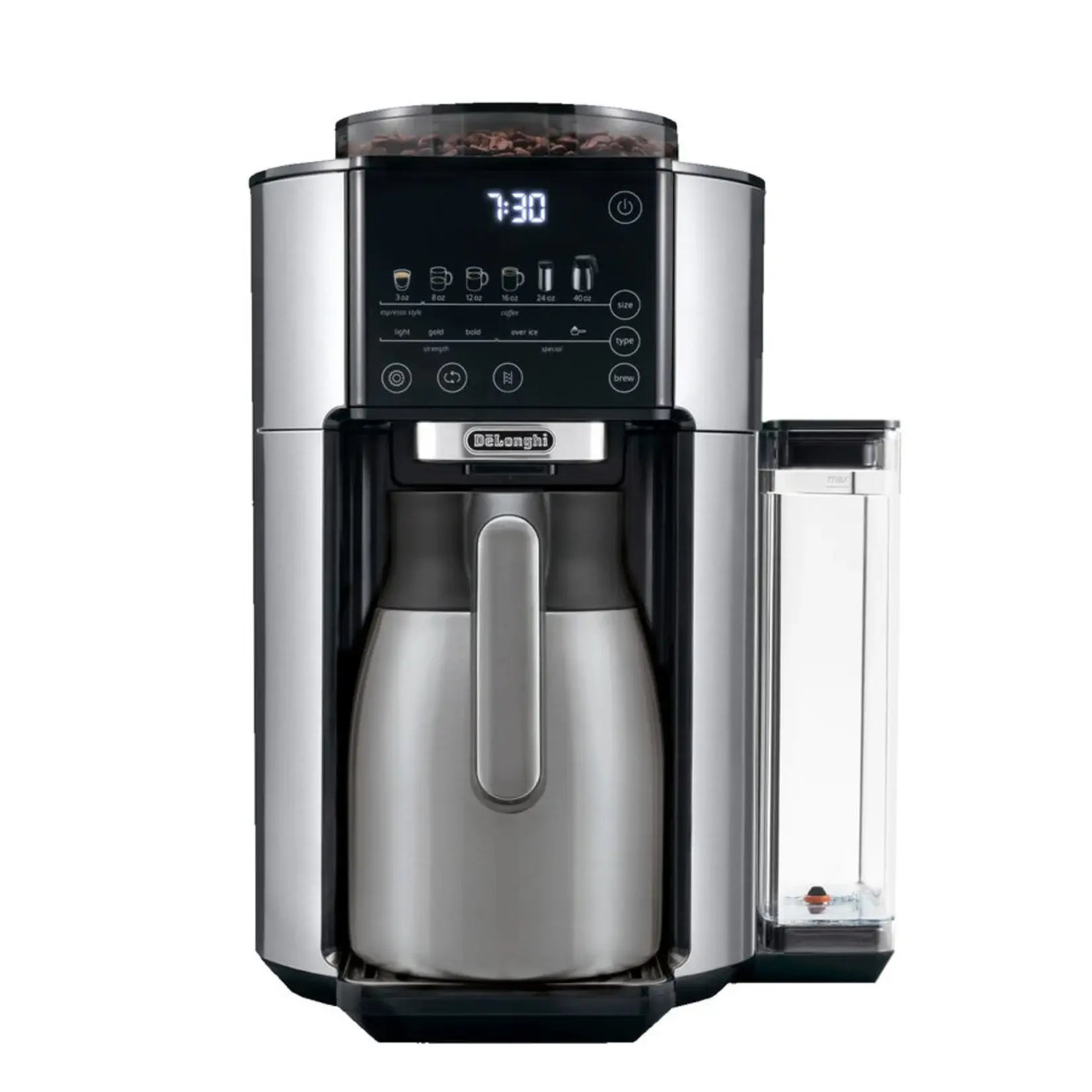 DELONGHI Cafetière TrueBrew avec moulin et carafe thermale CAM51035M