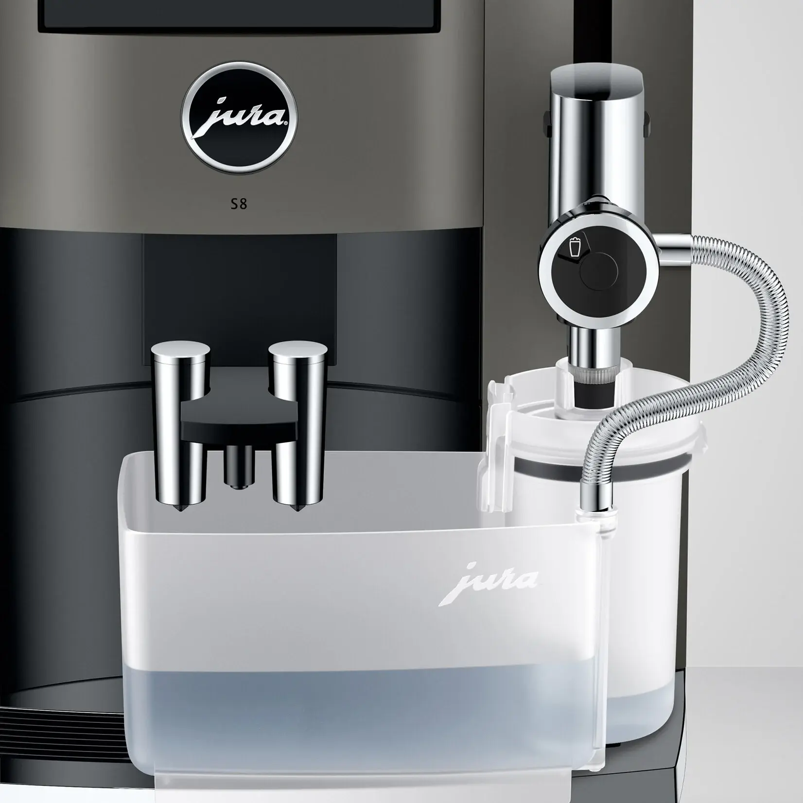 JURA Espresso automatique S8 Dark Inox JU15755