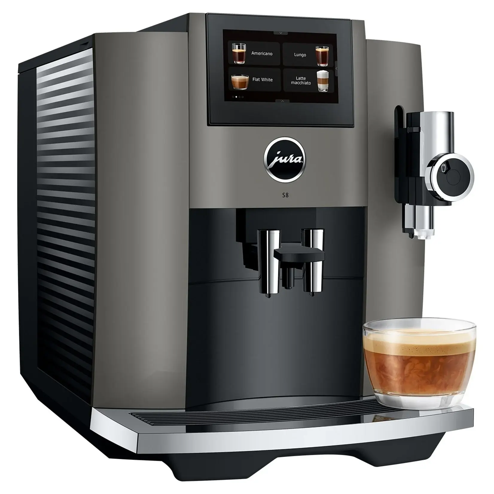 JURA Espresso automatique S8 Dark Inox JU15755