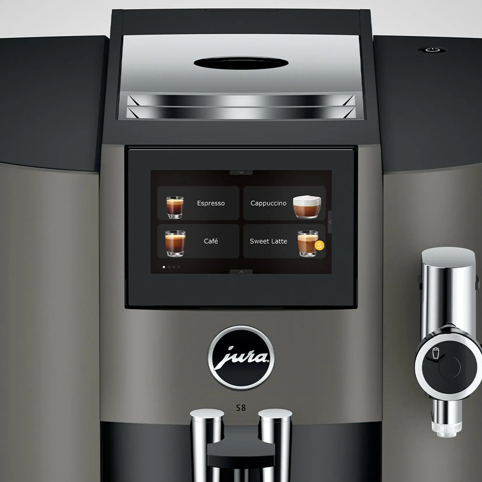 JURA Espresso automatique S8 Dark Inox JU15755