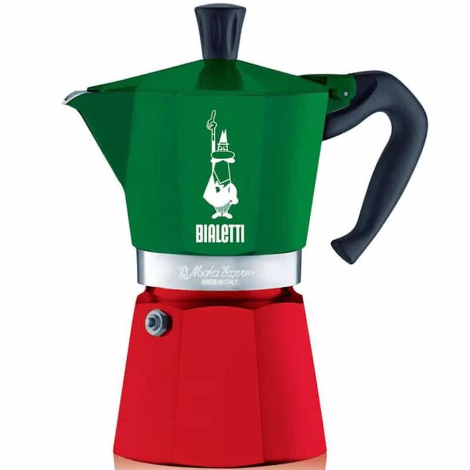 BIALETTI 18944 - Bialetti Moka expresso rouge et vert 6 tasses.