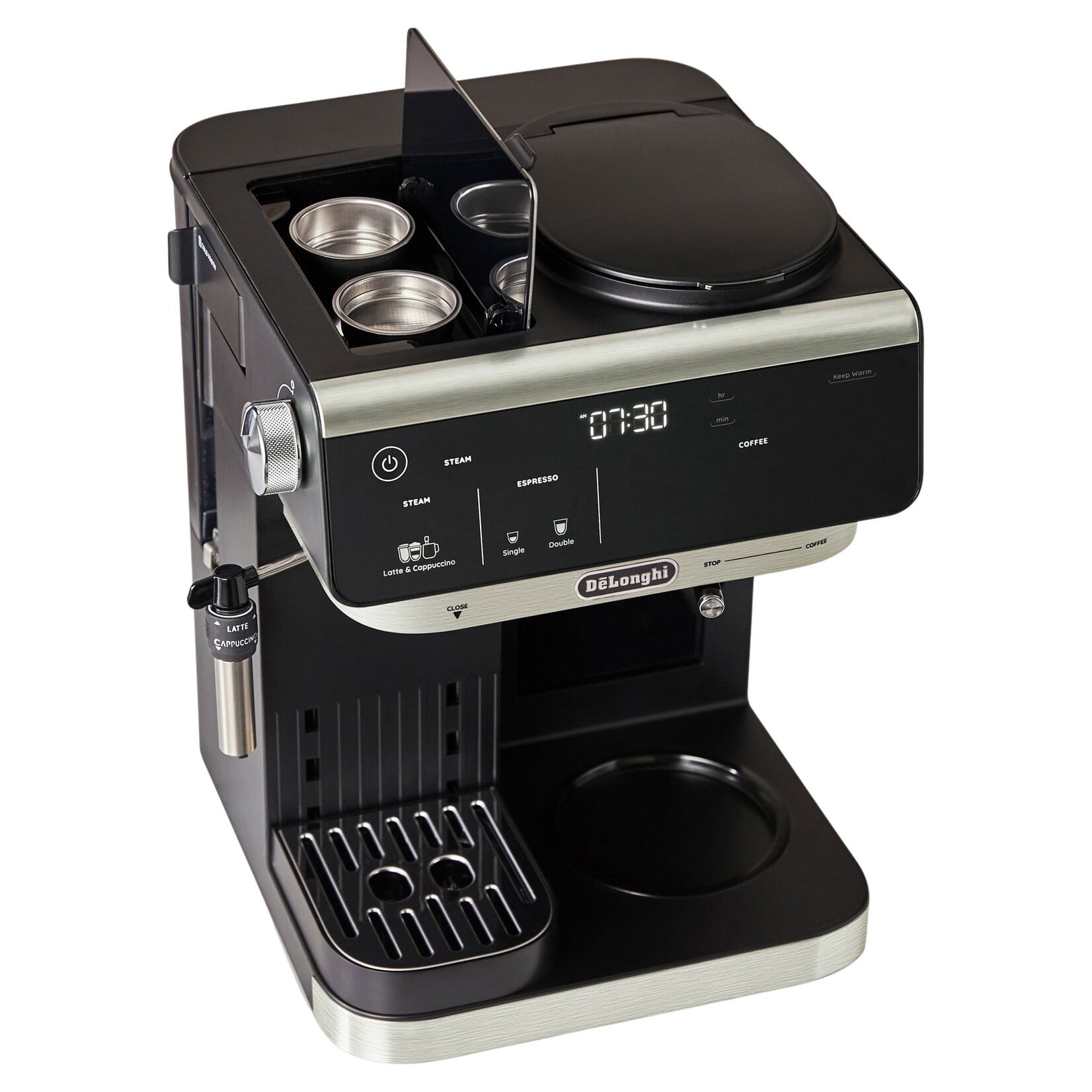 Machine à café et expresso combinée tout-en-un, noire COM630BK