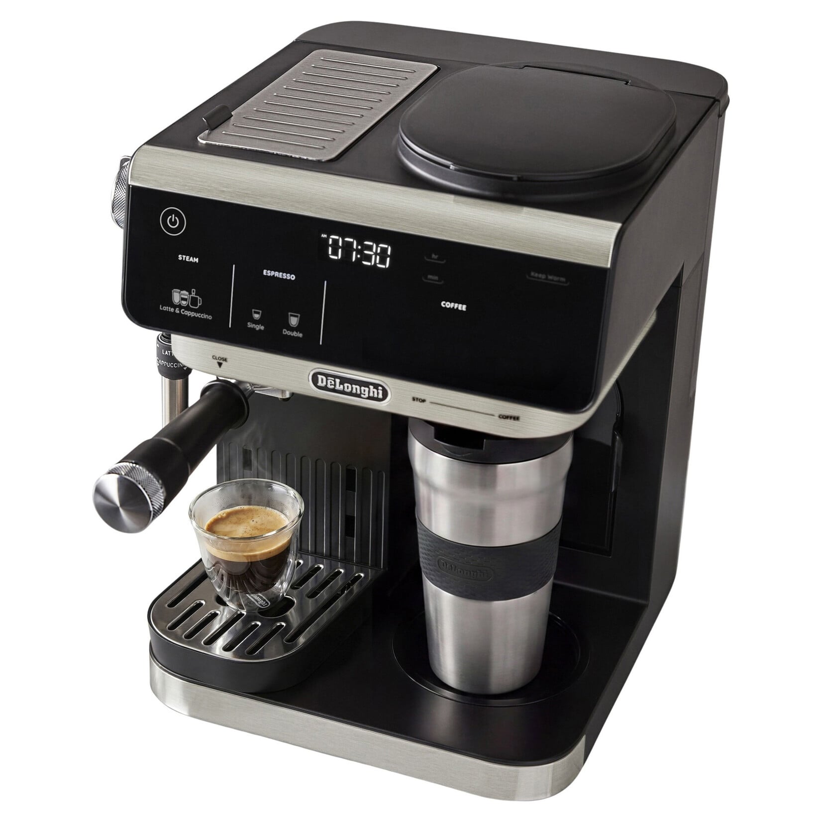 Machine à café et expresso combinée tout-en-un, noire COM630BK