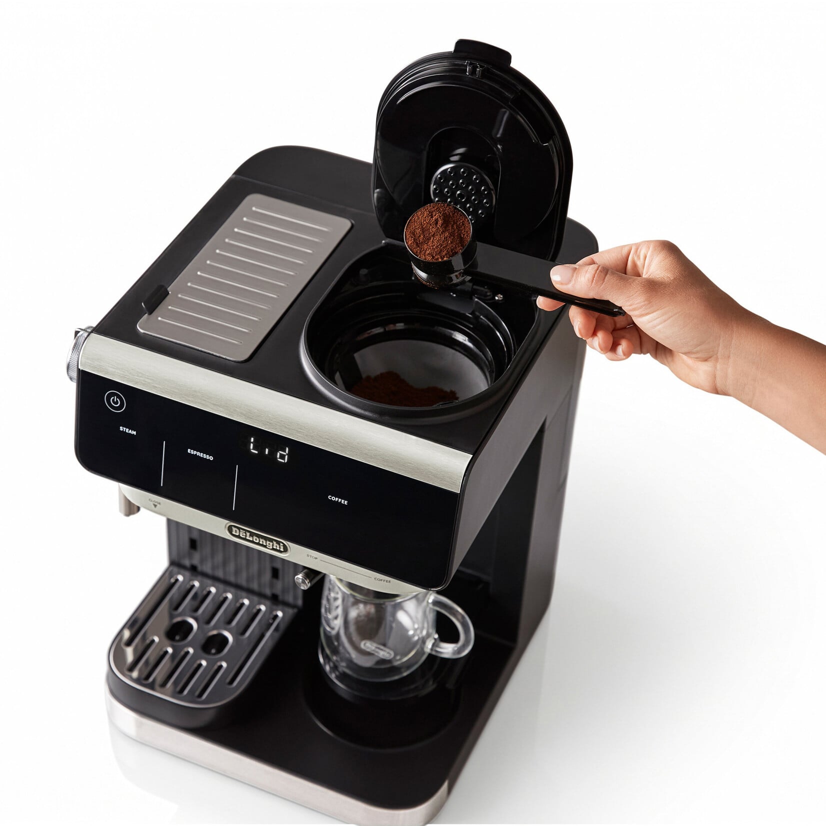 Machine à café et expresso combinée tout-en-un, noire COM630BK