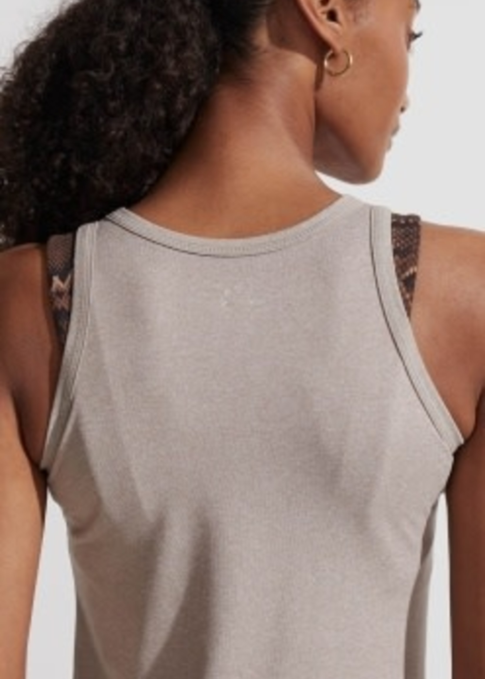 Varley Connie Tank Taupe Marl