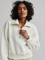 Varley Roselle Half Zip Fleece Egret
