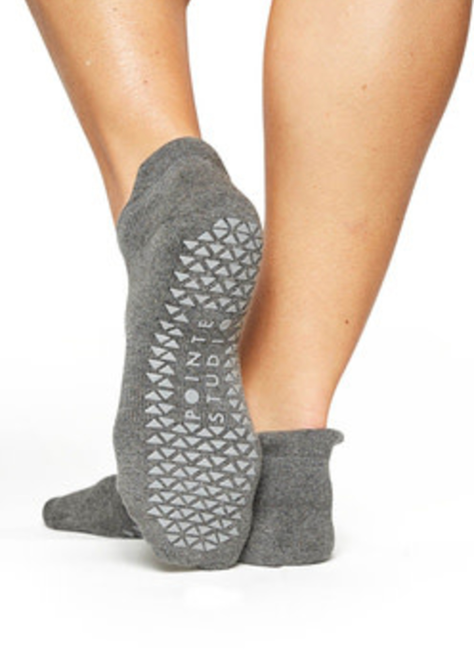 Pointe Studio Union Grip Sock Charcoal