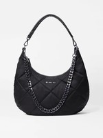 MZ Wallace Quilted Madison Shoulder Bag Black