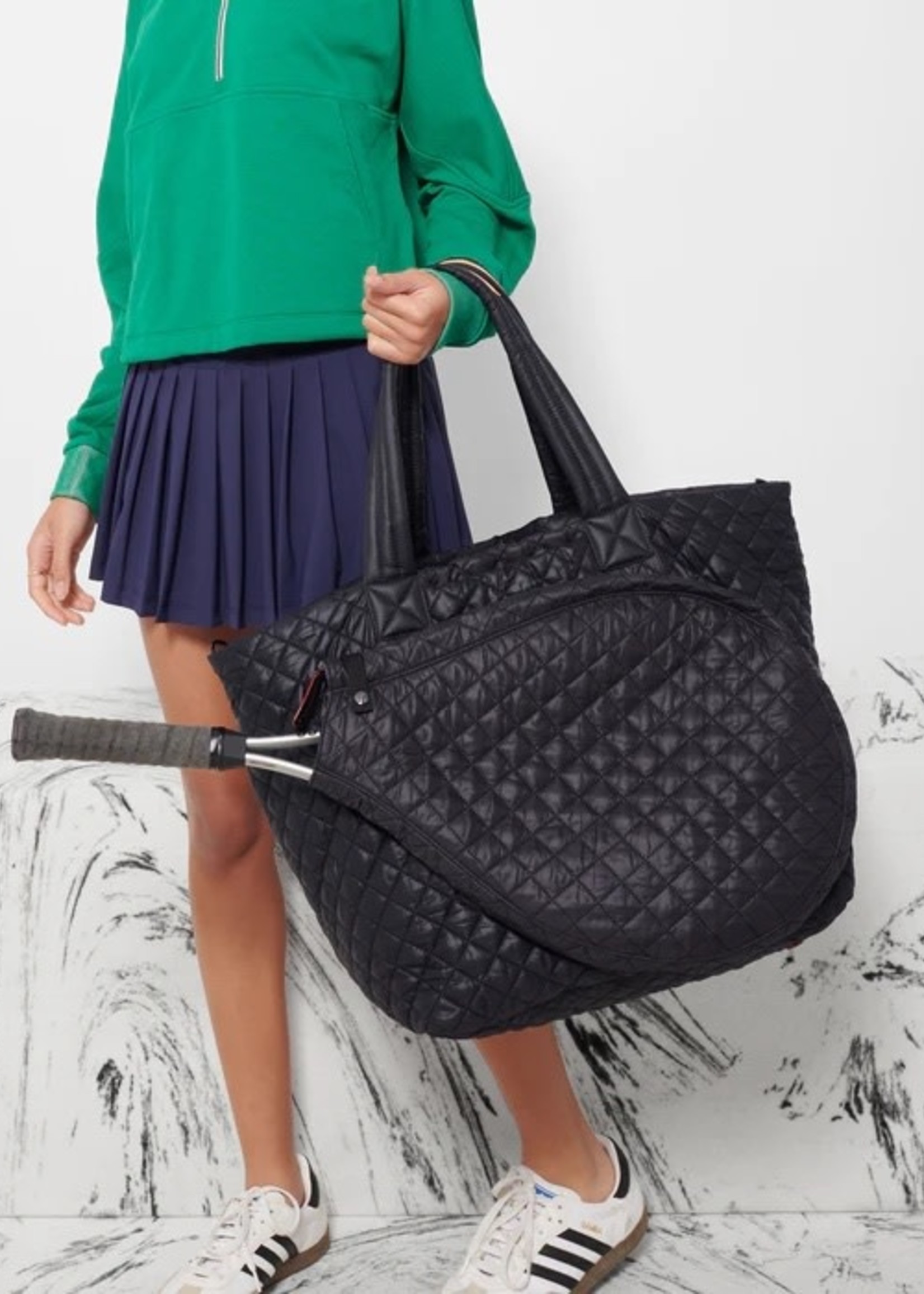 MZ Wallace Black Large Metro Tote Deluxe