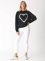 Electric & Rose Ronan Sweatshirt Heart Onyx/Cloud