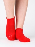 Pointe Studio Happy Grip Sock Red