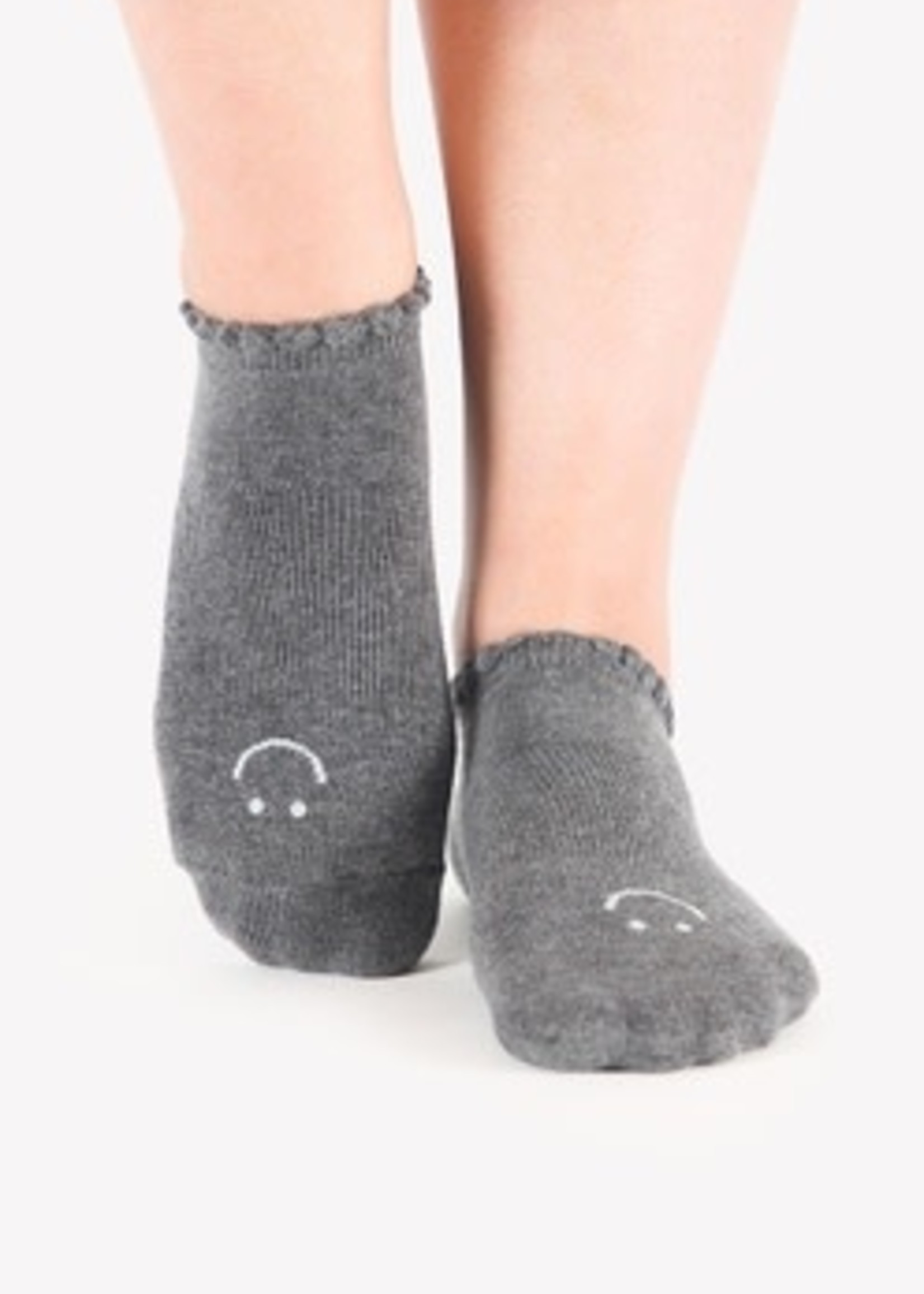 Pointe Studio Happy Grip Sock Charcoal